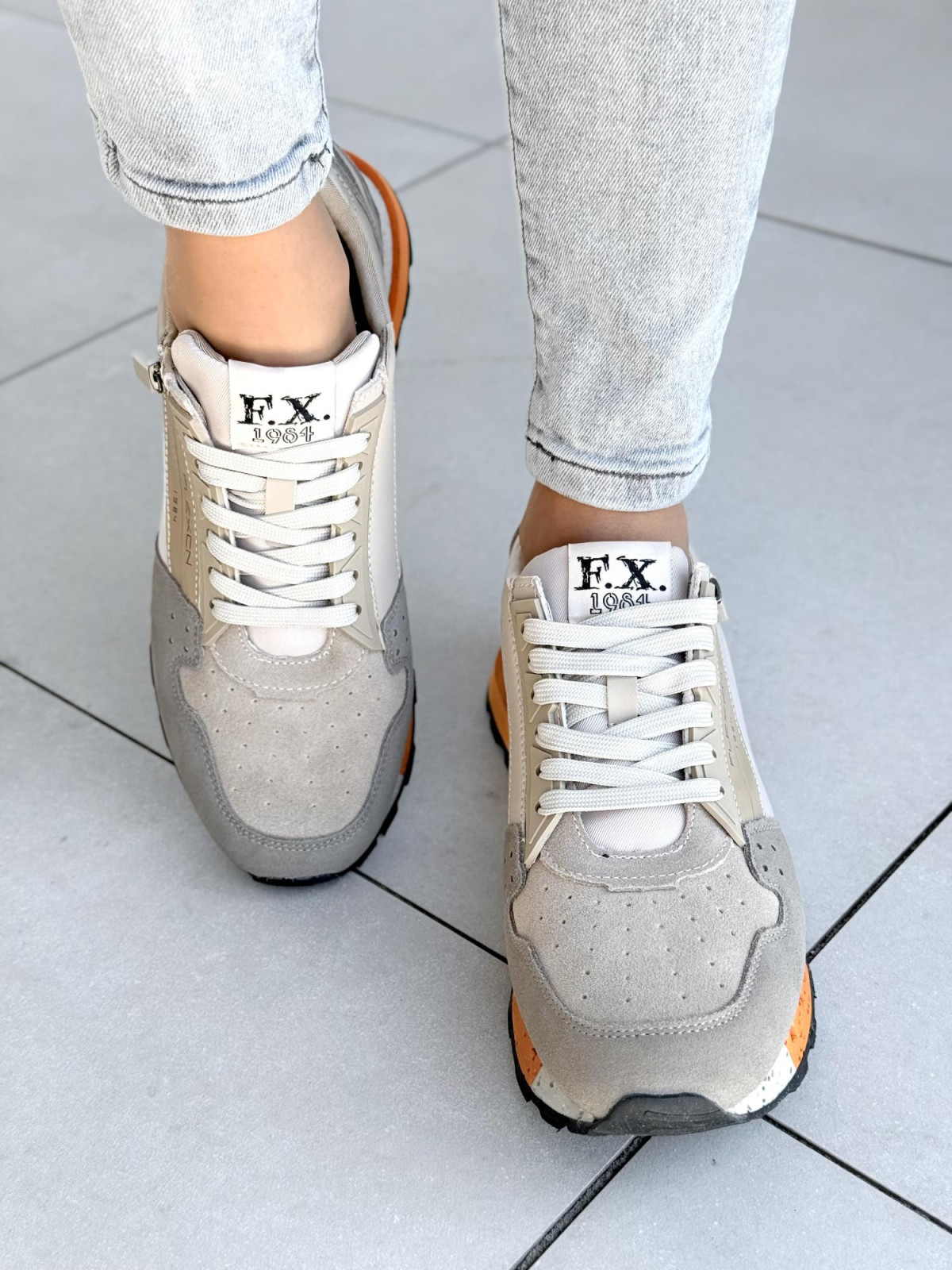 Sneakersy męskie ze skóry naturalnej