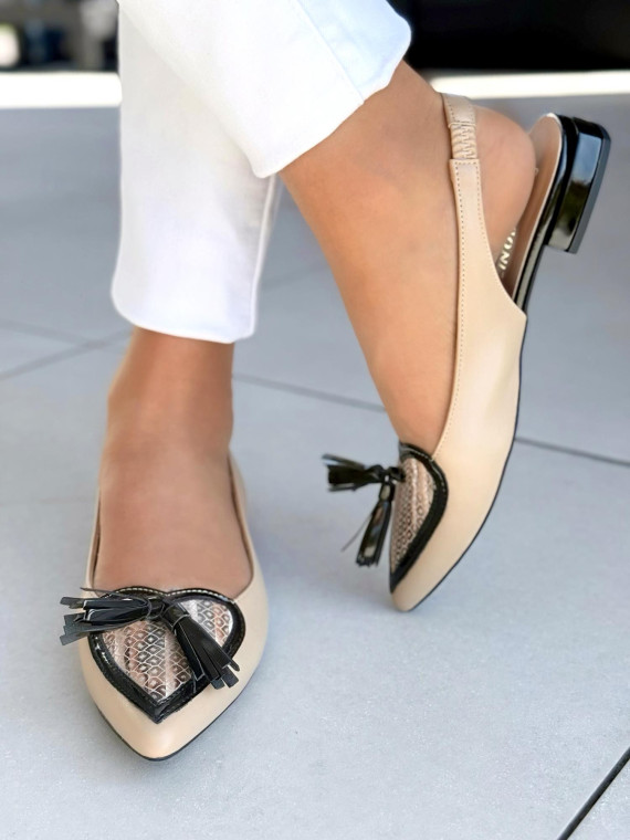 Czółenka ze skóry naturalnej Polskiej produkcji