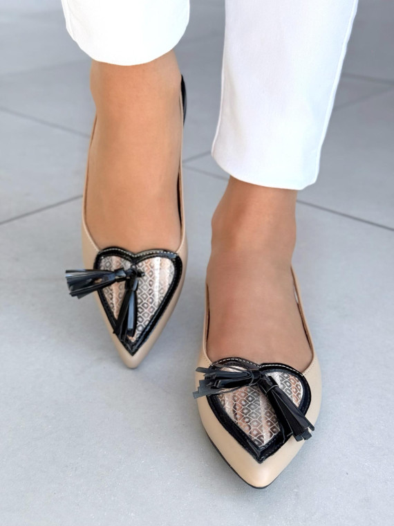 Czółenka ze skóry naturalnej Polskiej produkcji