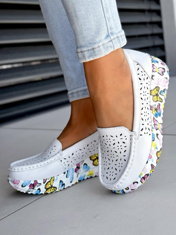 Mokasyny damskie ze skóry naturalnej