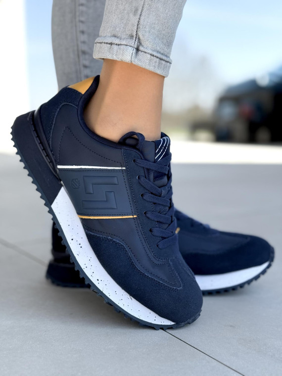 Sneakersy męskie ze skóry naturalnej