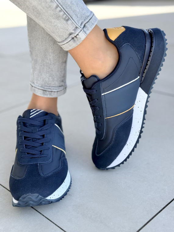 Sneakersy męskie ze skóry naturalnej