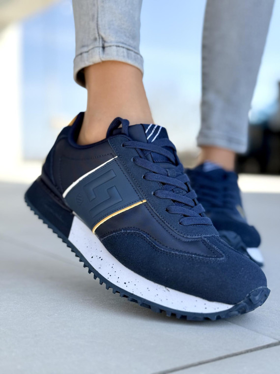 Sneakersy męskie ze skóry naturalnej