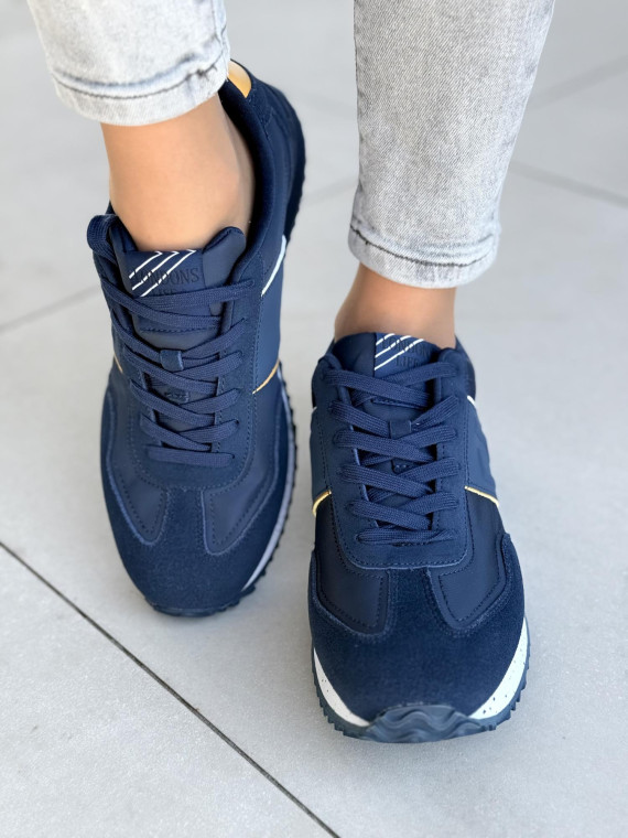 Sneakersy męskie ze skóry naturalnej