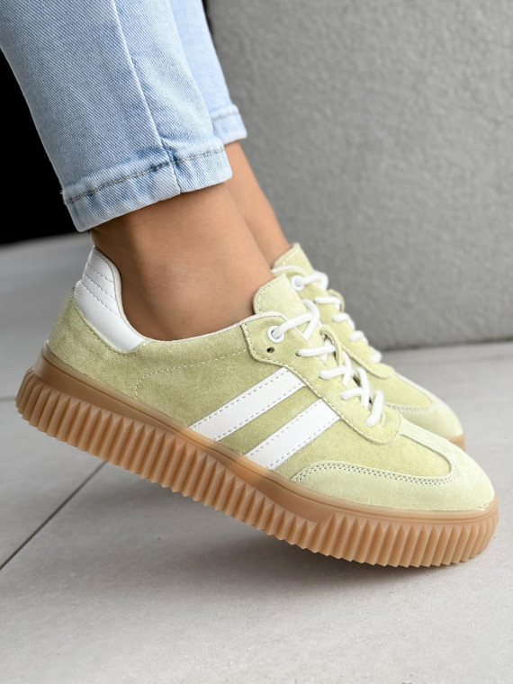 Sneakersy damskie ze skóry naturalnej