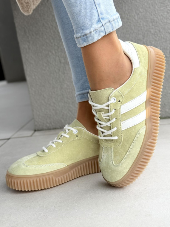 Sneakersy damskie ze skóry naturalnej