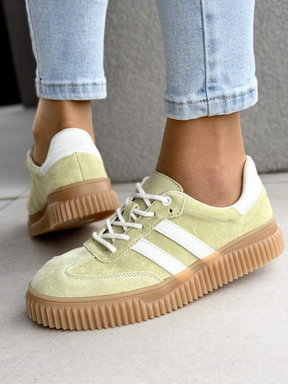 Sneakersy damskie ze skóry naturalnej