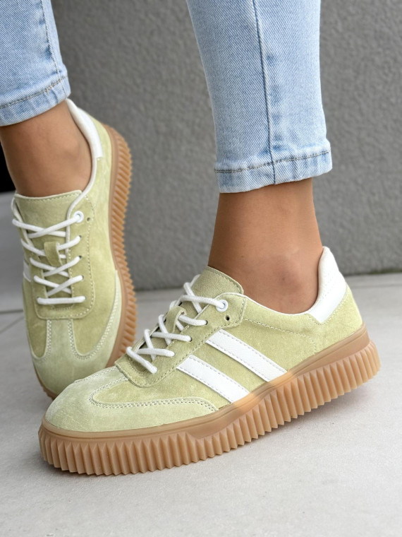 Sneakersy damskie ze skóry naturalnej