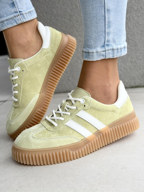 Sneakersy damskie ze skóry naturalnej