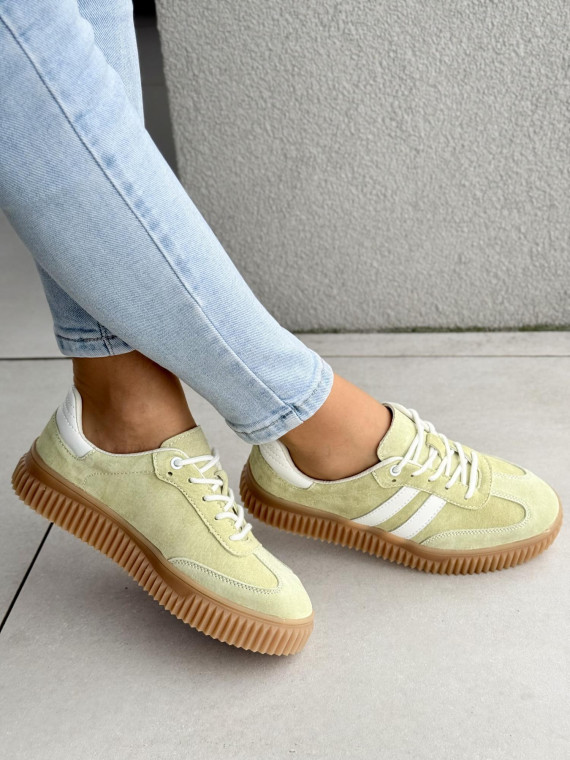 Sneakersy damskie ze skóry naturalnej