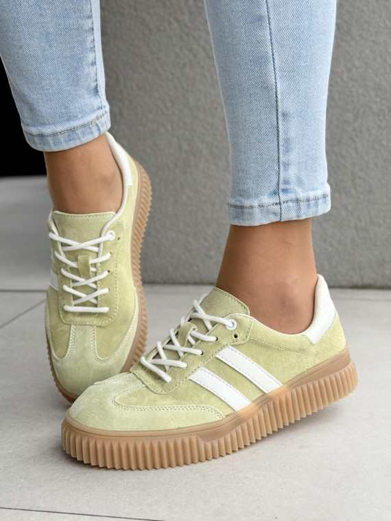 Sneakersy damskie ze skóry naturalnej