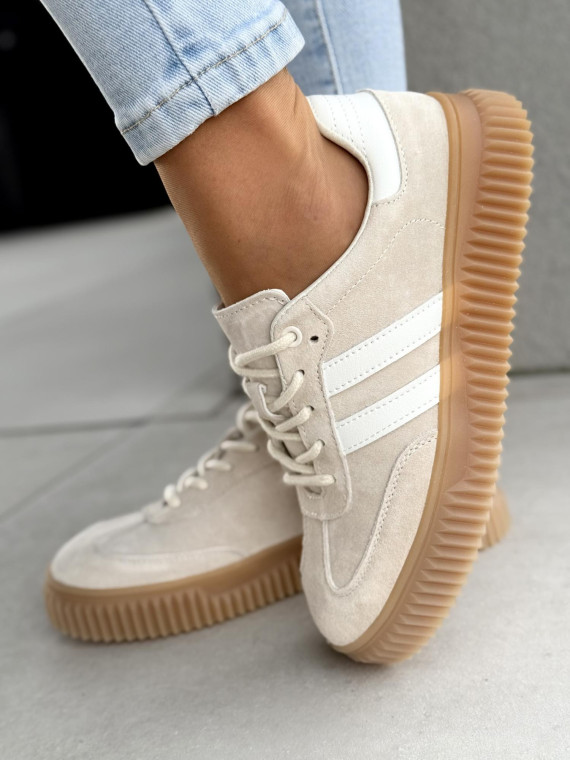 Sneakersy damskie ze skóry naturalnej