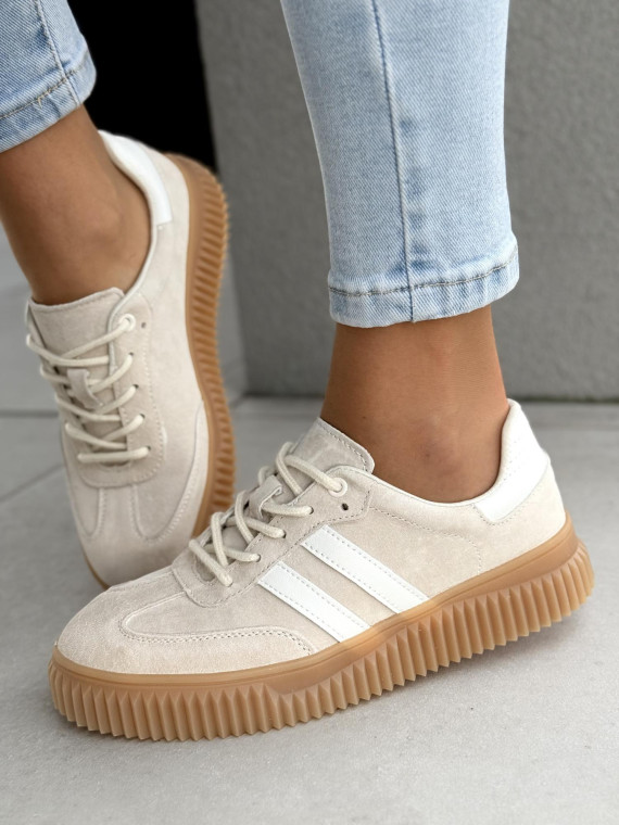 Sneakersy damskie ze skóry naturalnej