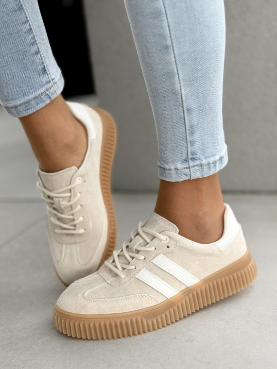 Sneakersy damskie ze skóry naturalnej