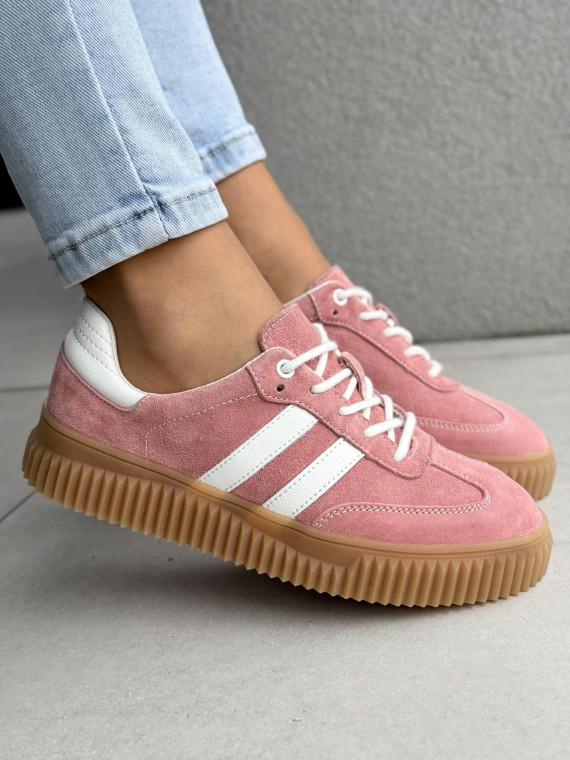 Sneakersy damskie ze skóry naturalnej