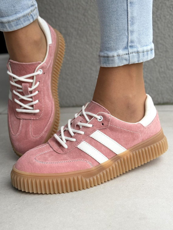 Sneakersy damskie ze skóry naturalnej