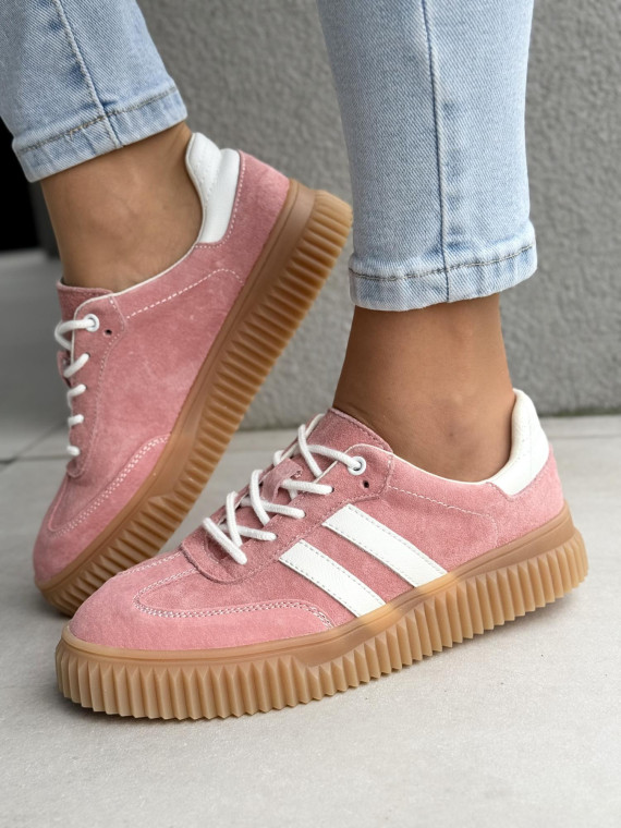 Sneakersy damskie ze skóry naturalnej