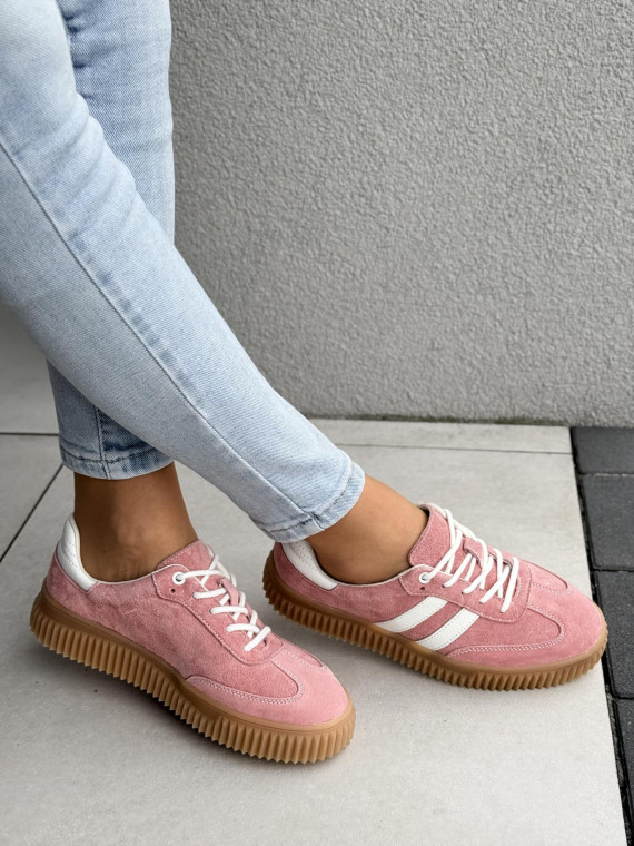 Sneakersy damskie ze skóry naturalnej