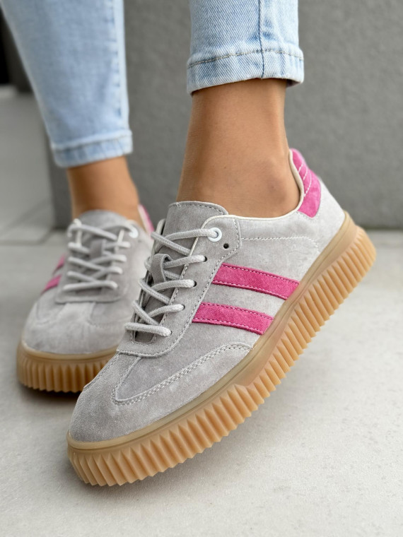 Sneakersy damskie ze skóry naturalnej