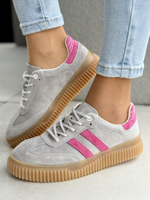 Sneakersy damskie ze skóry naturalnej