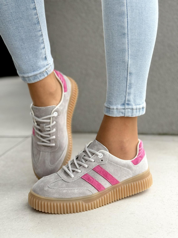 Sneakersy damskie ze skóry naturalnej