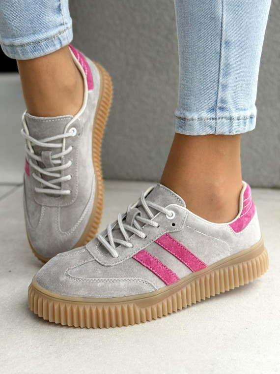 Sneakersy damskie ze skóry naturalnej