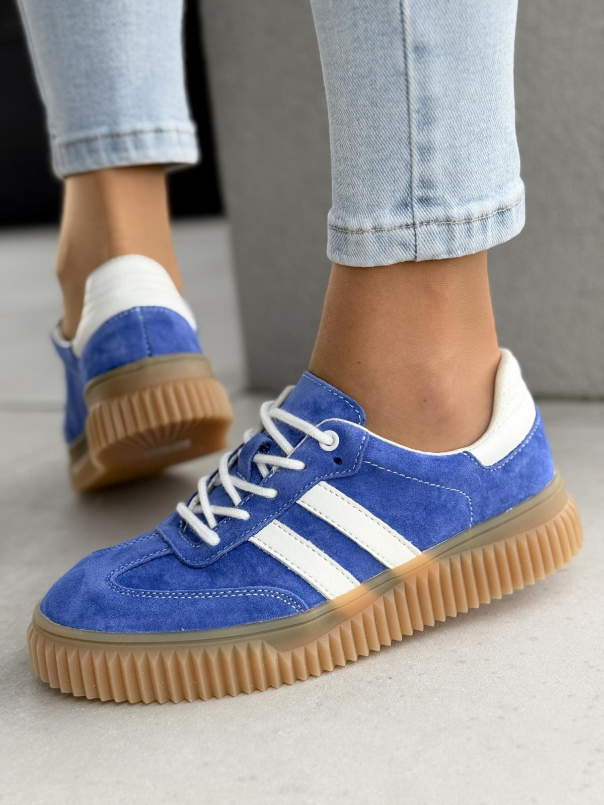 Sneakersy damskie ze skóry naturalnej