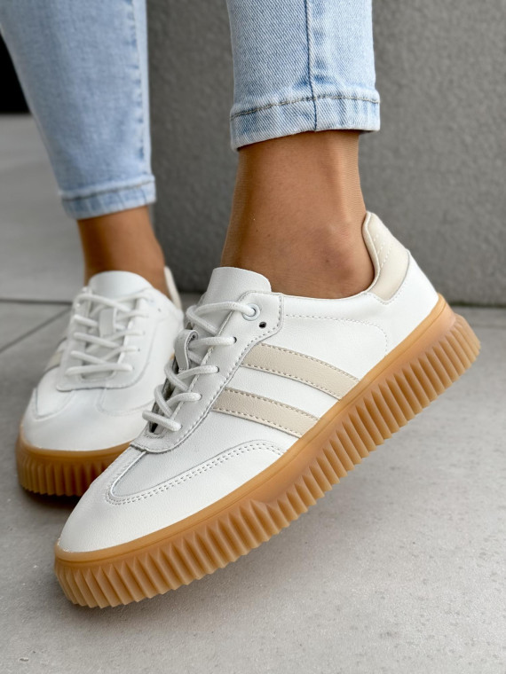 Sneakersy damskie ze skóry naturalnej