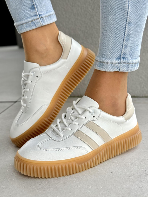 Sneakersy damskie ze skóry naturalnej