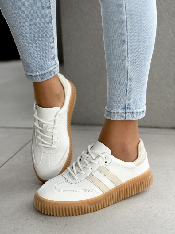 Sneakersy damskie ze skóry naturalnej