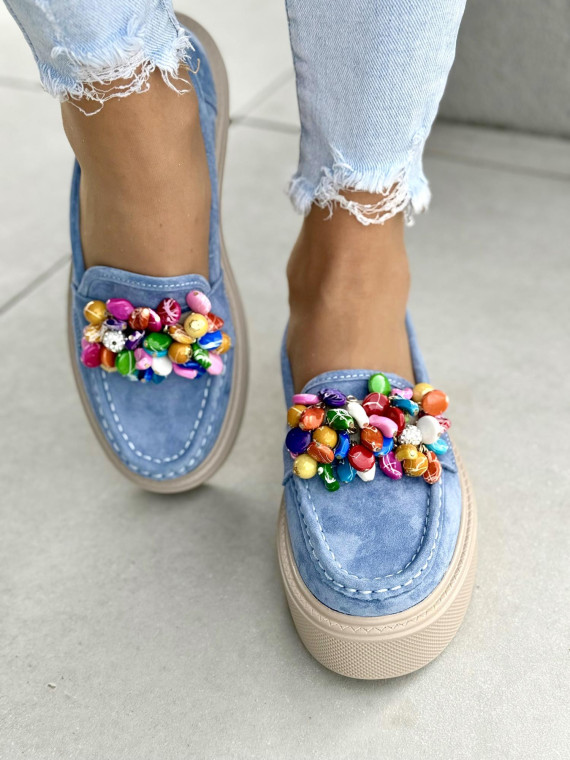 Mokasyny damskie ze skóry naturalnej