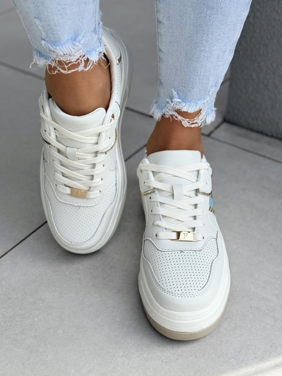 Sneakersy damskie ze skóry naturalnej