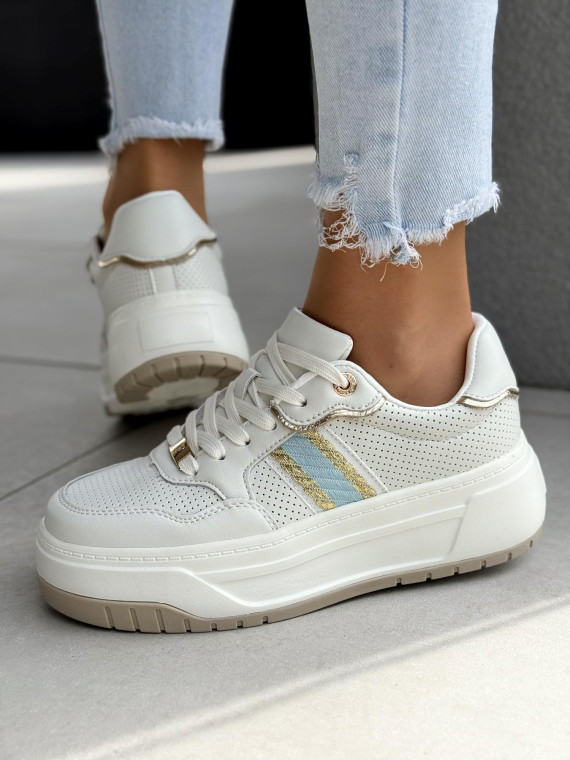 Sneakersy damskie ze skóry naturalnej