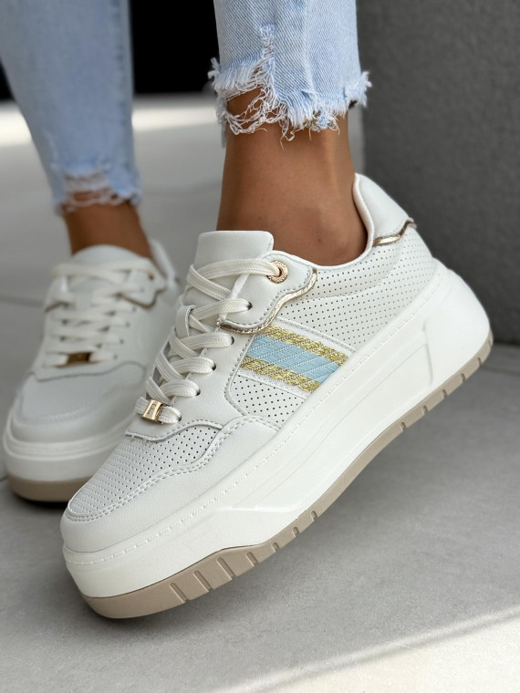 Sneakersy damskie ze skóry naturalnej