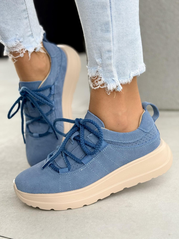 Sneakersy damskie ze skóry naturalnej