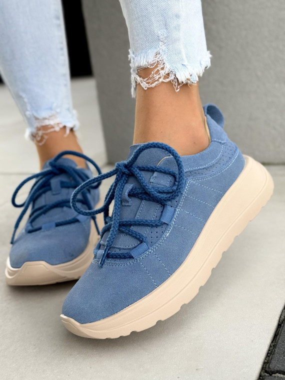 Sneakersy damskie ze skóry naturalnej