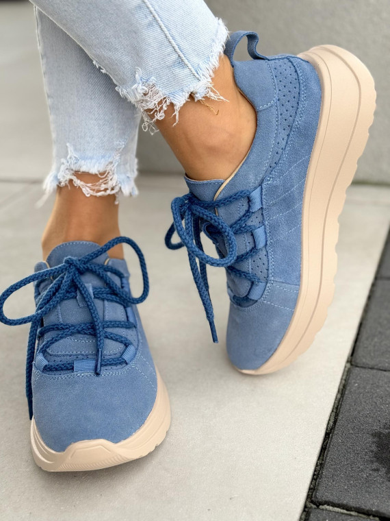 Sneakersy damskie ze skóry naturalnej