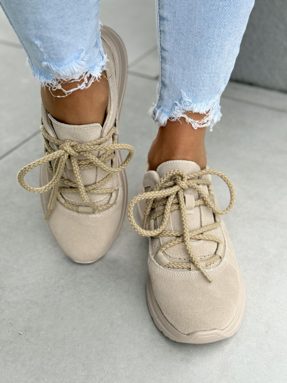 Sneakersy damskie ze skóry naturalnej