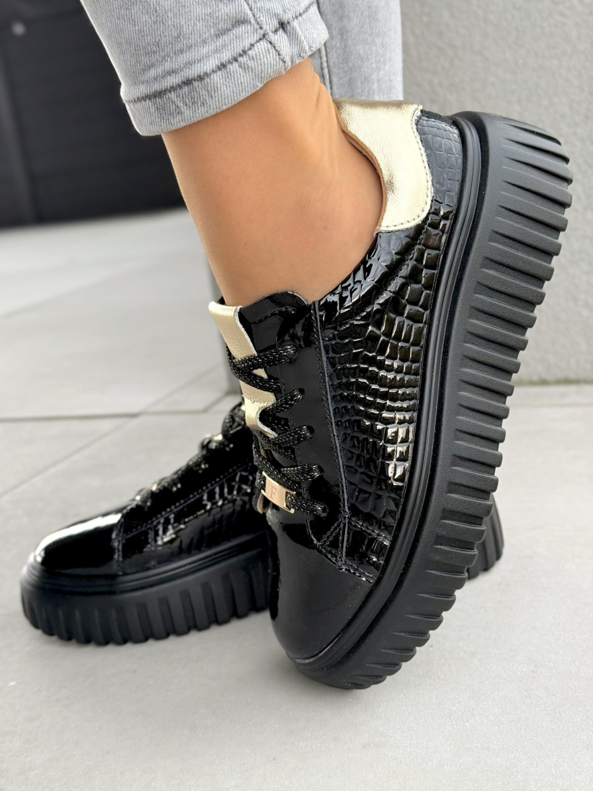 Sneakersy damskie ze skóry naturalnej