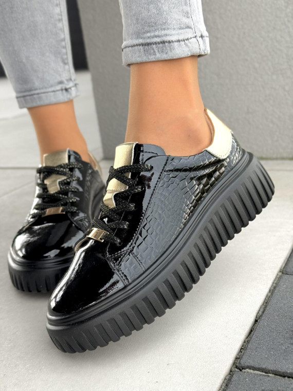 Sneakersy damskie ze skóry naturalnej