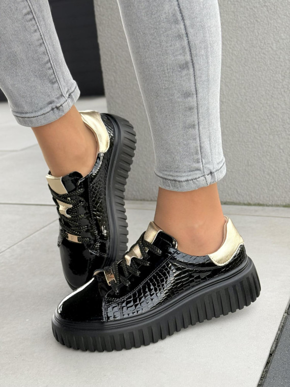 Sneakersy damskie ze skóry naturalnej