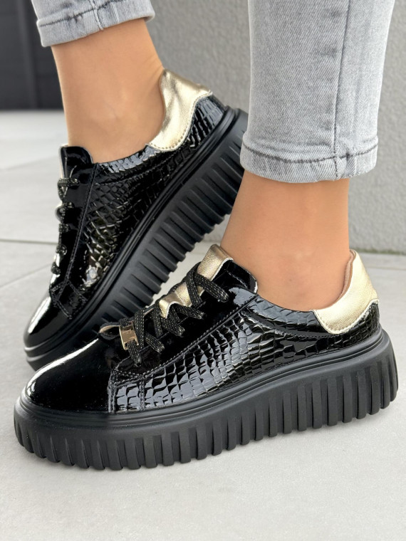 Sneakersy damskie ze skóry naturalnej