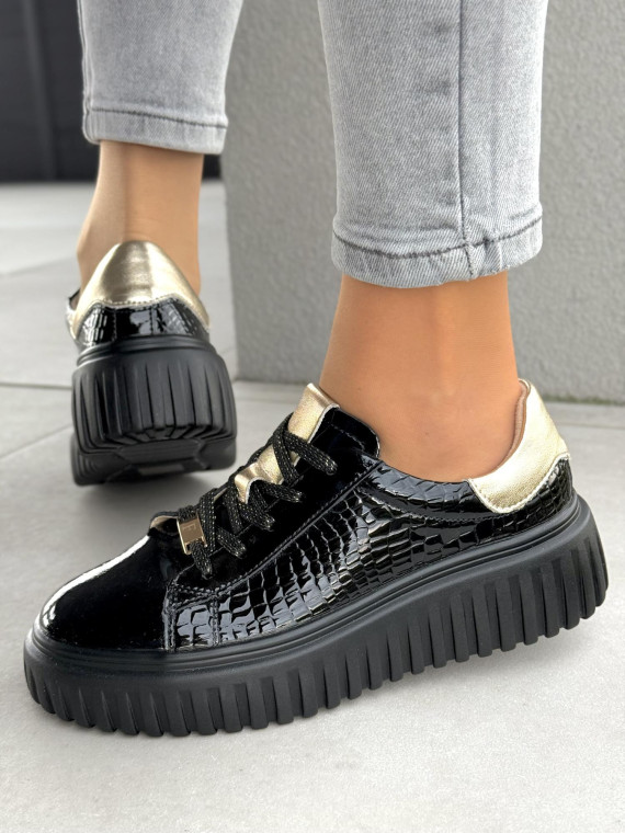 Sneakersy damskie ze skóry naturalnej