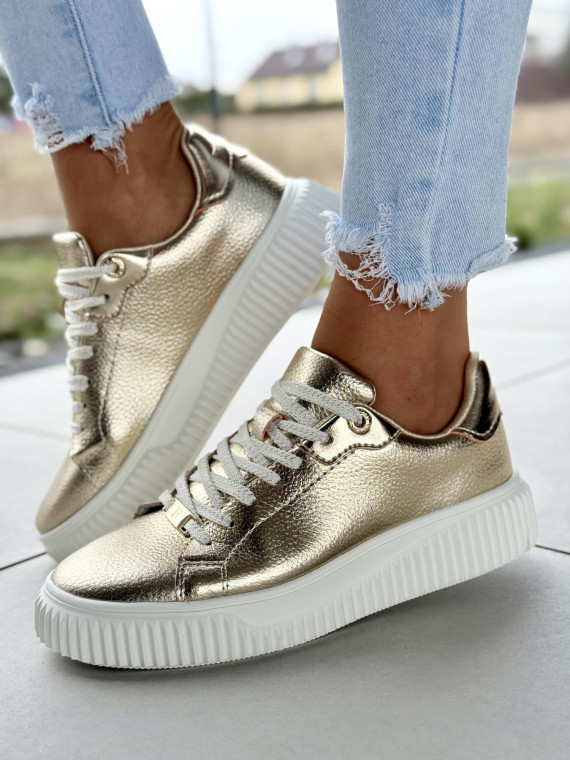 Sneakersy damskie ze skóry naturalnej