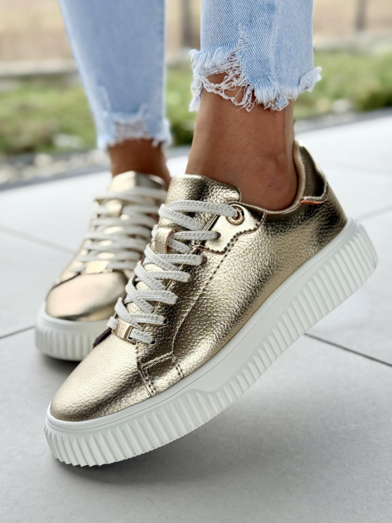 Sneakersy damskie ze skóry naturalnej