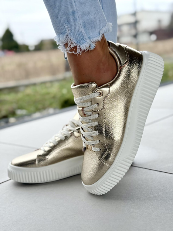 Sneakersy damskie ze skóry naturalnej