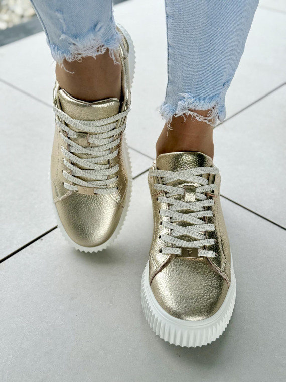 Sneakersy damskie ze skóry naturalnej