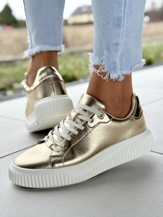 Sneakersy damskie ze skóry naturalnej