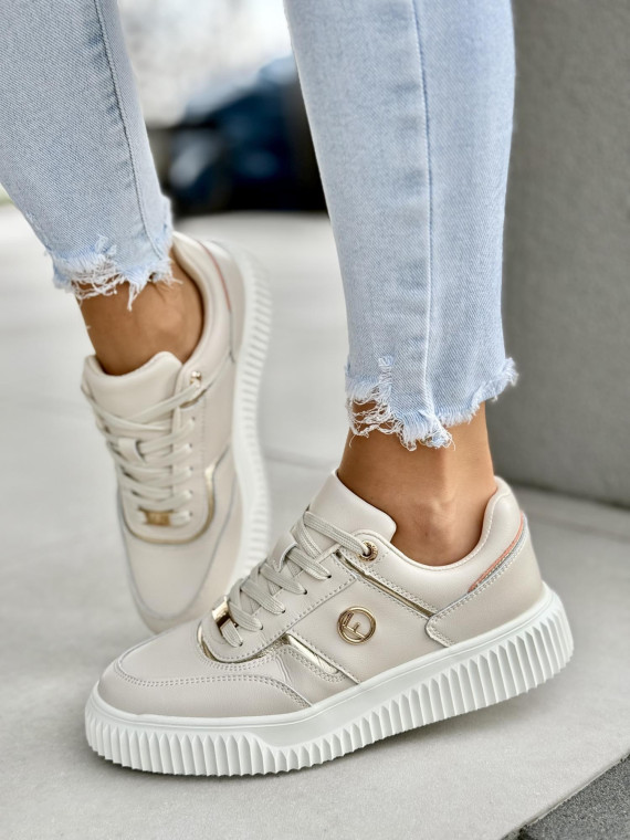 Sneakersy damskie ze skóry naturalnej