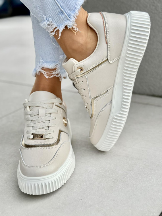 Sneakersy damskie ze skóry naturalnej